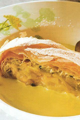 Apple and Passionfruit Strudels