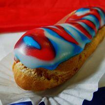 Bastille Day Vanilla Eclairs