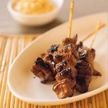 Beef Satays with Coconut Peanut Sauce