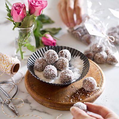 Chocolate Rum and Raisin Balls - Gluten Free