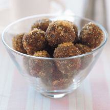 Dried Fruit and Grated Chocolate Truffles