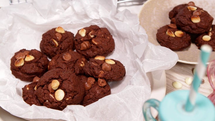 Triple Chocolate Cookies